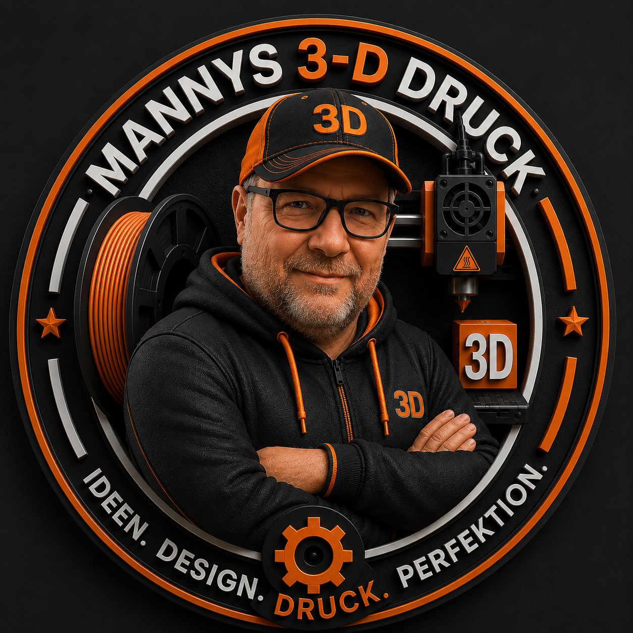 Mannys 3D-Druck Logo